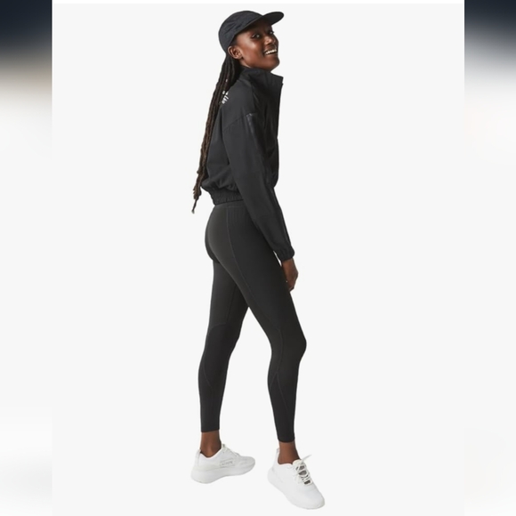 LACOSTE | Women's Authentic Black Active High-Waisted Tight Fit Leggings NWOT - Picture 2 of 13